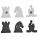 Satranç eğitim panosu (Taşları mıklatıslı eva)